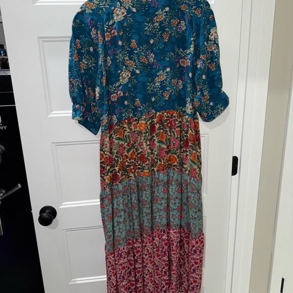 Natural Life Teal Floral Dress - Picture 6 of 6